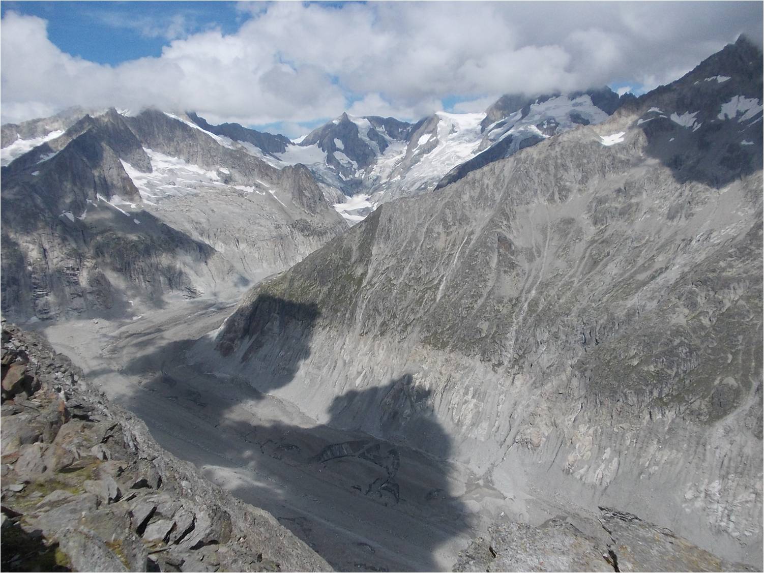 Údolí ledovce Oberaletsch